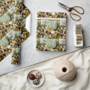 Sea Anemones Marine Life, Vintage Ocean Animals Wrapping Paper