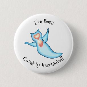 Sea angel cartoon illustration 2 inch round button