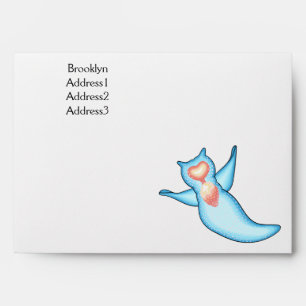 Sea angel cartoon illustration envelope
