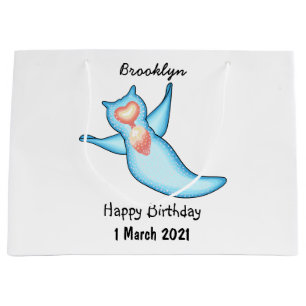 Sea angel cartoon illustration large gift bag