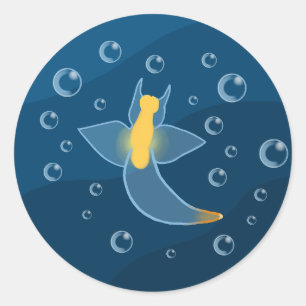 Sea Angel Sea Slug Classic Round Sticker
