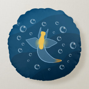 Sea Angel Sea Slug Round Pillow