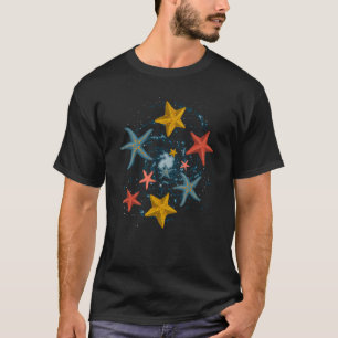Sea Animal Lover Aquarium Ocean Starfish T-Shirt