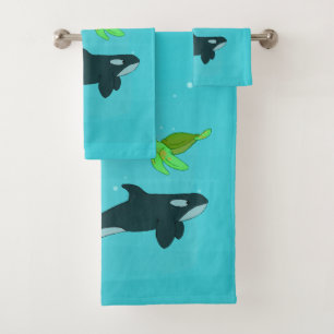 Sea Animals Bath Towel Set