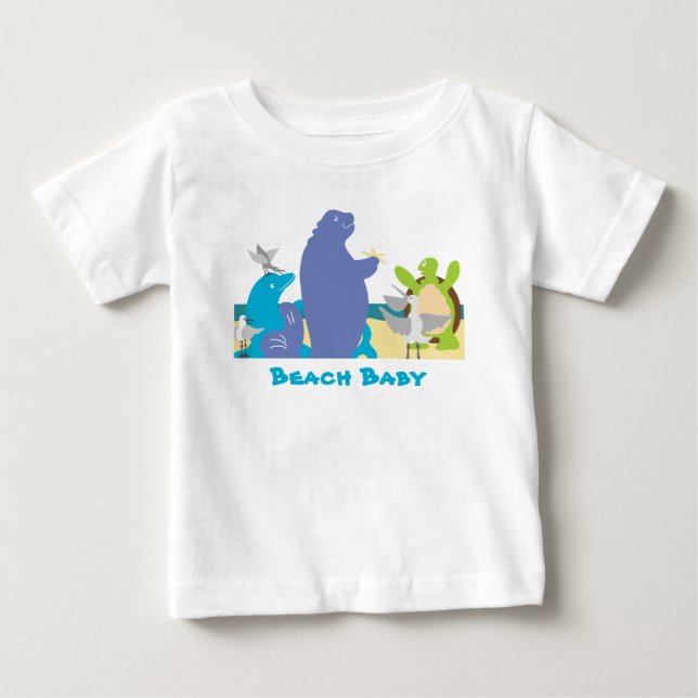 Sea Animals Beach T-Shirt (Front)