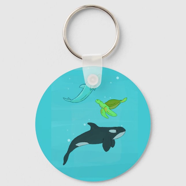 Sea Animals Keychain (Front)