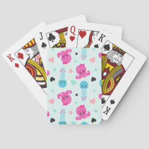 Sea Animals, Sea Life, Octopus, Jellyfish, Hearts Playing Cards