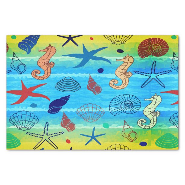 Beach Theme Craft Tissue Paper Zazzle.ca