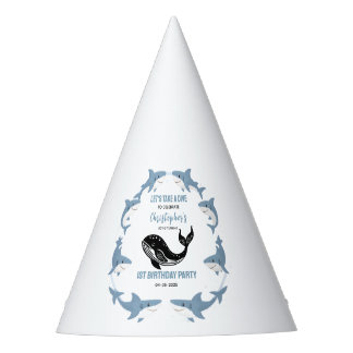 Sea Animals Shark 1st Birthday | Under the Sea Party Hat