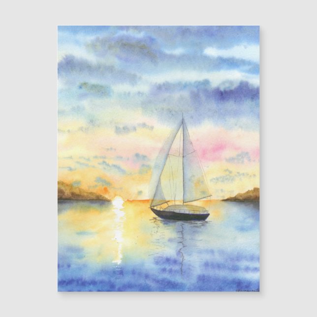 Sea at sunset (Front)