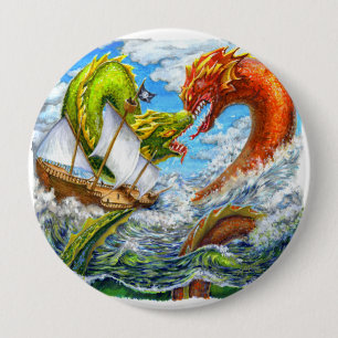 Sea Battle 4 Inch Round Button