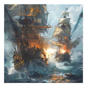 Sea Battle Photo Print