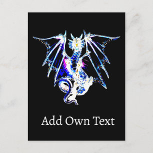 Sea Beast Fantasy Dragon Holiday Postcard