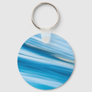 Sea Blue Abstract Keychain