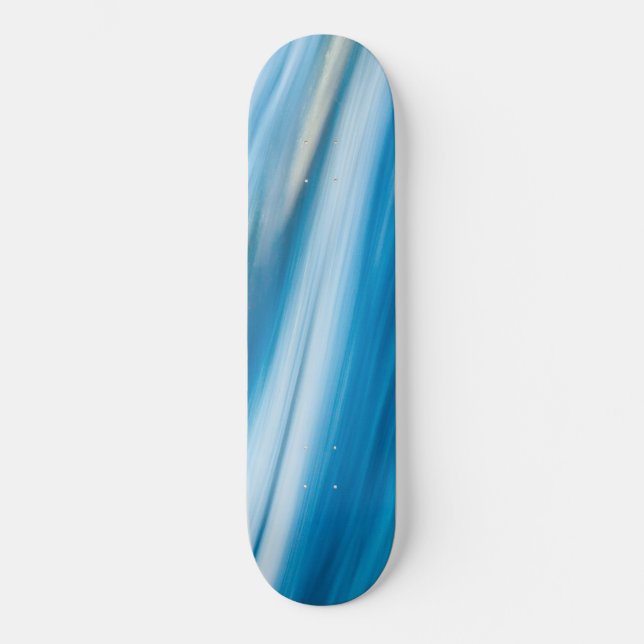 Sea Blue Abstract                 Skateboard (Front)