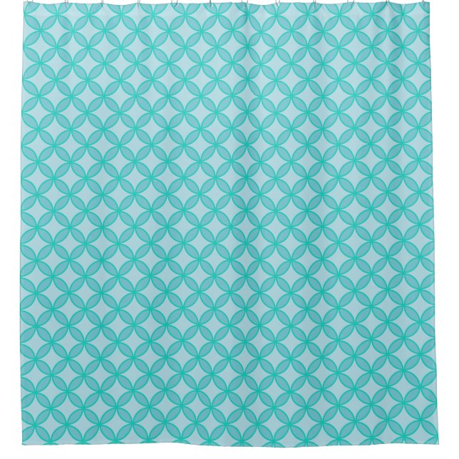 Sea blue and seagreen circles pattern (Front)