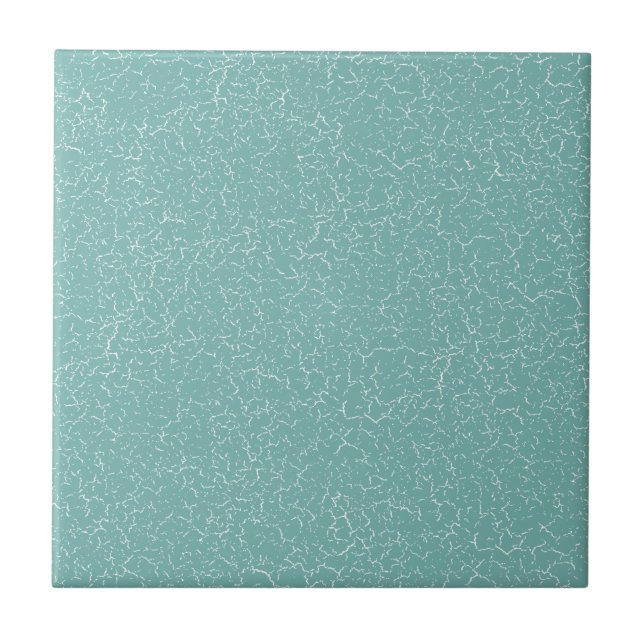 Sea Blue Crackle Glaze Solid Color Tile (Front)