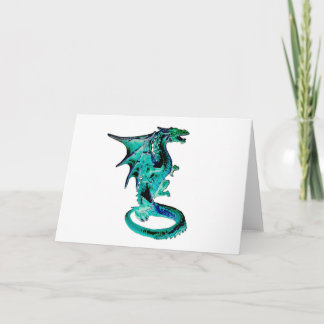 Sea Blue Dragon Magical Mythical Creature Card