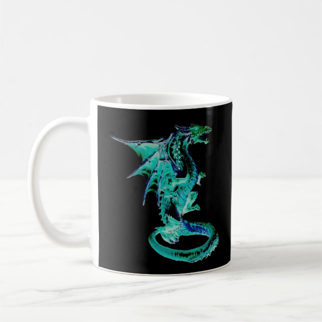 Sea Blue Dragon Mug (Left)