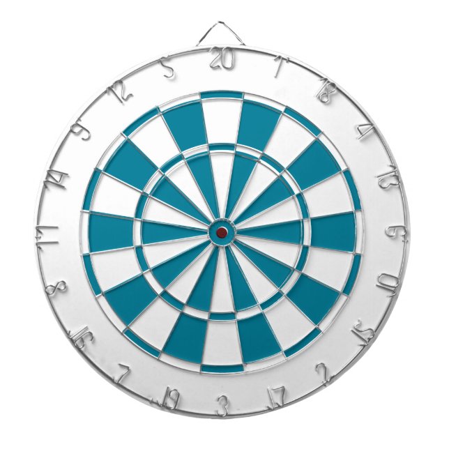 sea blue green and white dartboard (Front)