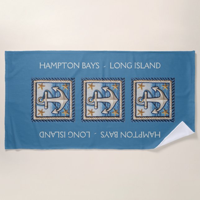 Sea Breeze Anchored Towel (Front)