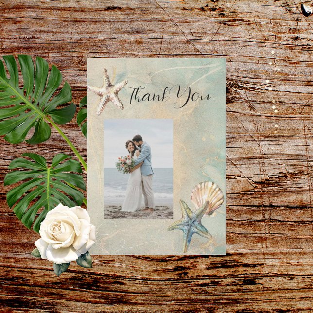 Sea Breeze Flat Thank You Card (Creator Uploaded)