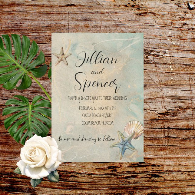Sea Breeze Wedding Invitations (Creator Uploaded)