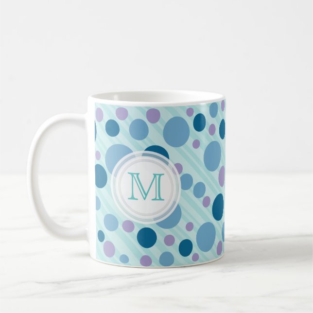 Sea Bubbles Monogram Mug (Left)