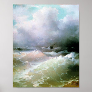 Sea by Ivan Aivazovsky Poster