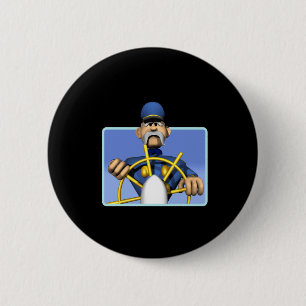 Sea Captain 2 Inch Round Button
