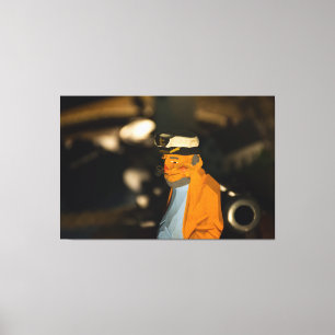 SEA CAPTAIN 60 X 40 CANVAS WRAPPED PRINT