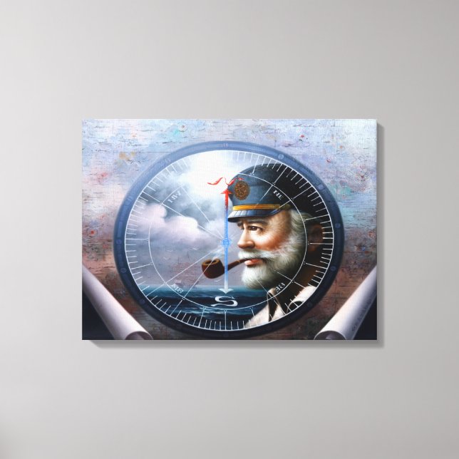 Sea Captain 6 Canvas Print (Front)