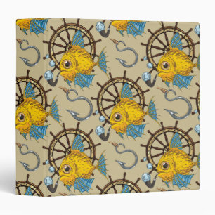 Sea Captain Fish Pattern Binder