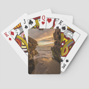 Sea cave at Windansea Beach Playing Cards