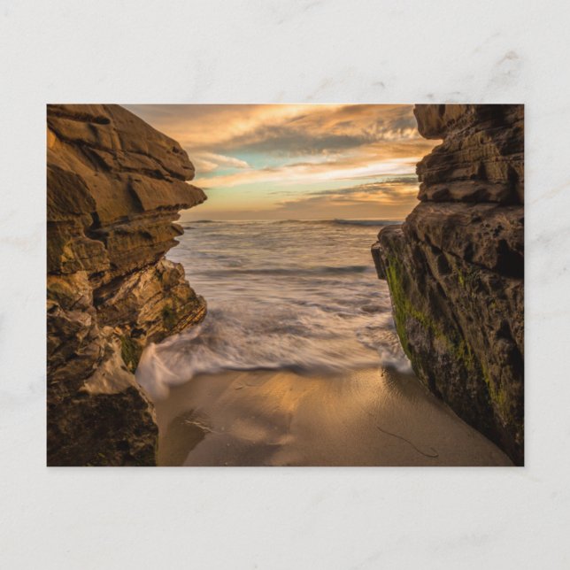 Sea cave at Windansea Beach Postcard (Front)
