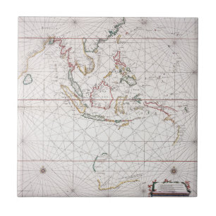 Sea chart East of India   Indonesia Tile