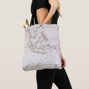 Sea chart East of India   Indonesia Tote Bag