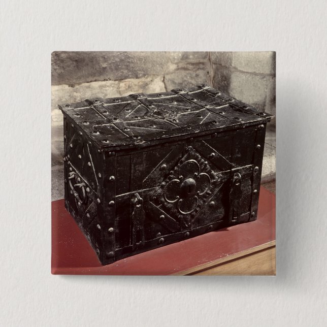 Sea chest, from Nuremberg 2 Inch Square Button (Front)