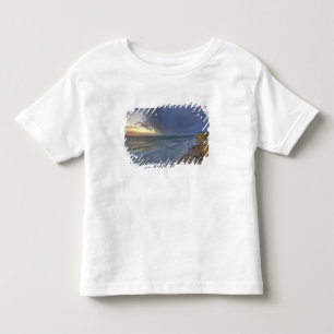 Sea cliffs catch days last light at Pomponi Toddler T-shirt