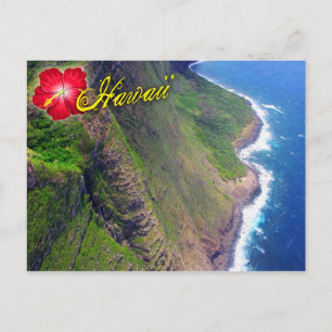 Sea Cliffs in Molokai, Hawaii Postcard