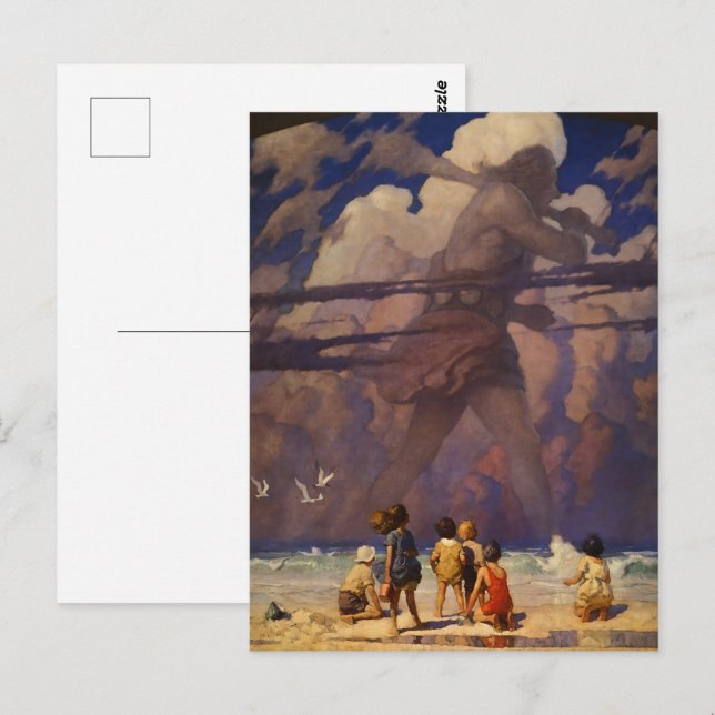 Sea Clouds Children, The Giant by N.C. Wyeth Postcard (Front/Back)