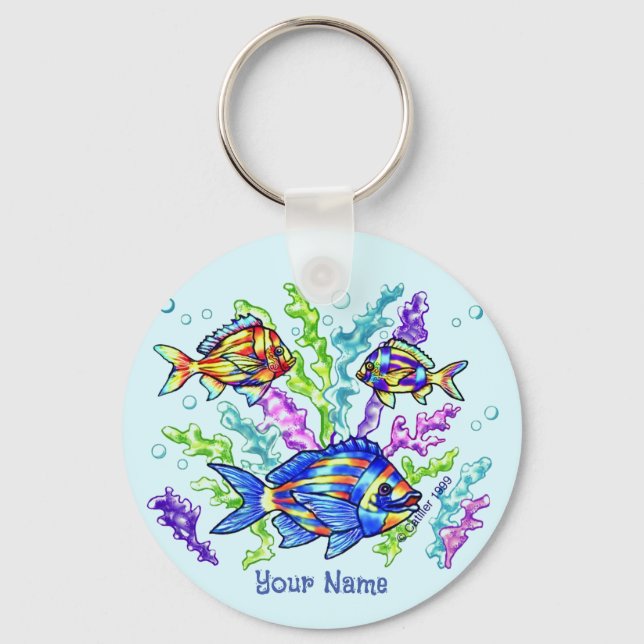 Sea Coral Fish Keychain (Front)