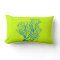 Sea Coral Lime Green and Blue Throw Pillow