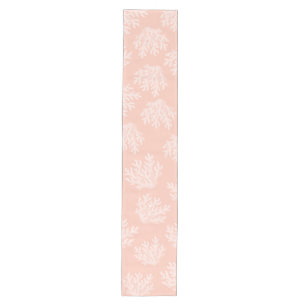 Sea Coral Silhouette   Jazz Age Coral Medium Table Runner