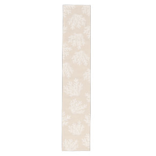 Sea Coral Silhouette   Sunkissed Sand Medium Table Runner