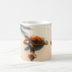 Sea Crabs on Tropical Beach – Serene Ocea Coffee Mug