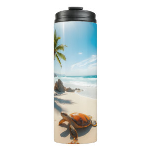 Sea Crabs on Tropical Beach – Serene Ocea Thermal Tumbler