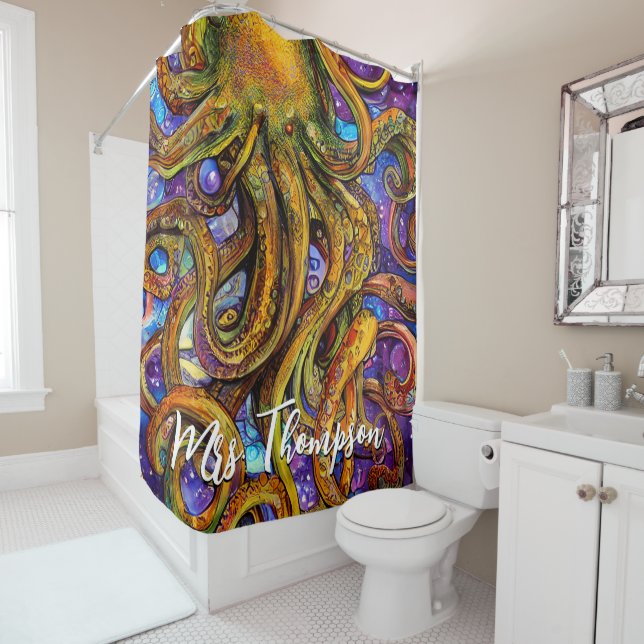 Sea Creature Octopus with Personalized Name (In Situ)