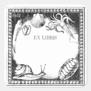 Sea Creatures bookplate sticker
