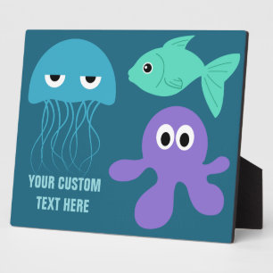 Sea Creatures custom text plaque